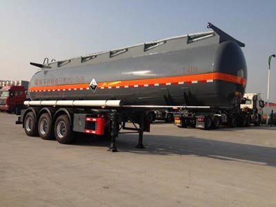 程力威牌CLW9408GFWA型腐蝕性物品罐式運輸半掛車