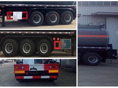 程力威牌CLW9408GFWA型腐蝕性物品罐式運輸半掛車