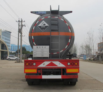 程力威牌CLW9409GFW型腐蝕性物品罐式運輸半掛車