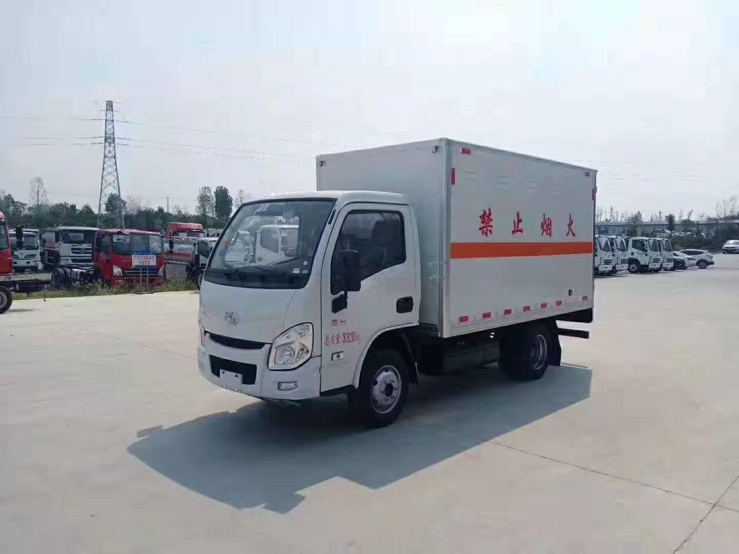 新款國六躍進易燃氣體廂式運輸車安全達標已下發