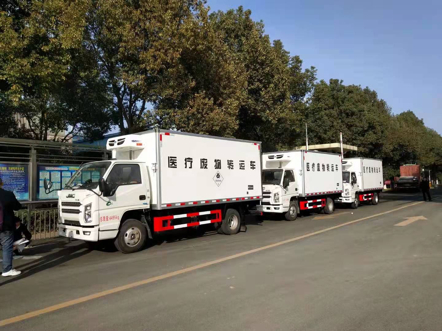 防控正當時，三臺江鈴醫療廢物轉運車發往荊門
