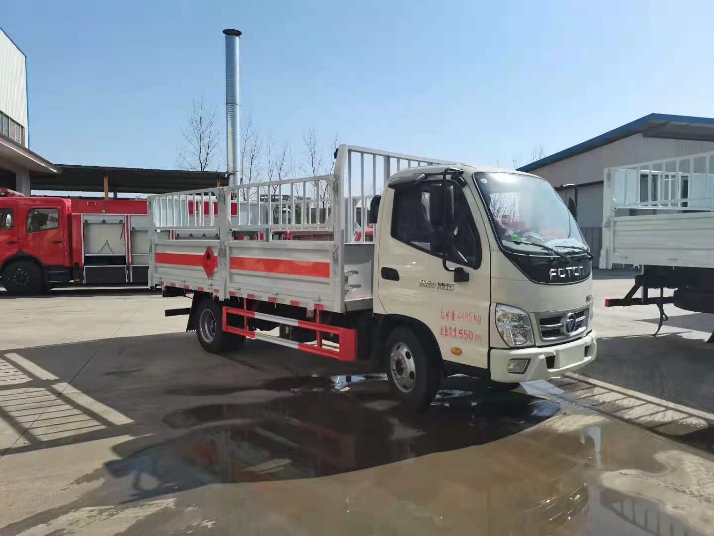 福田奧鈴1.495噸藍(lán)牌氣瓶車廠家