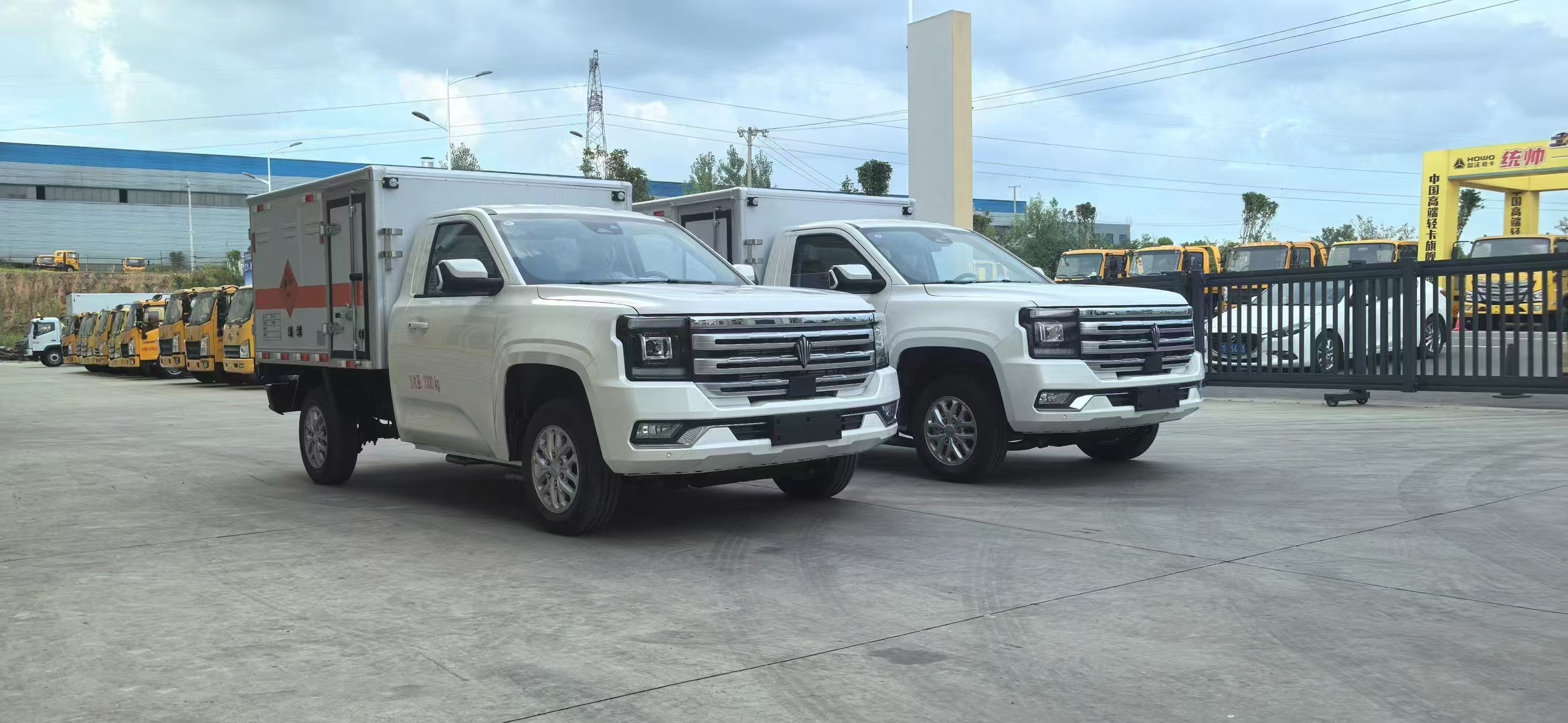 浙江李總批量訂購2臺(tái)江鈴御虎皮卡防爆車