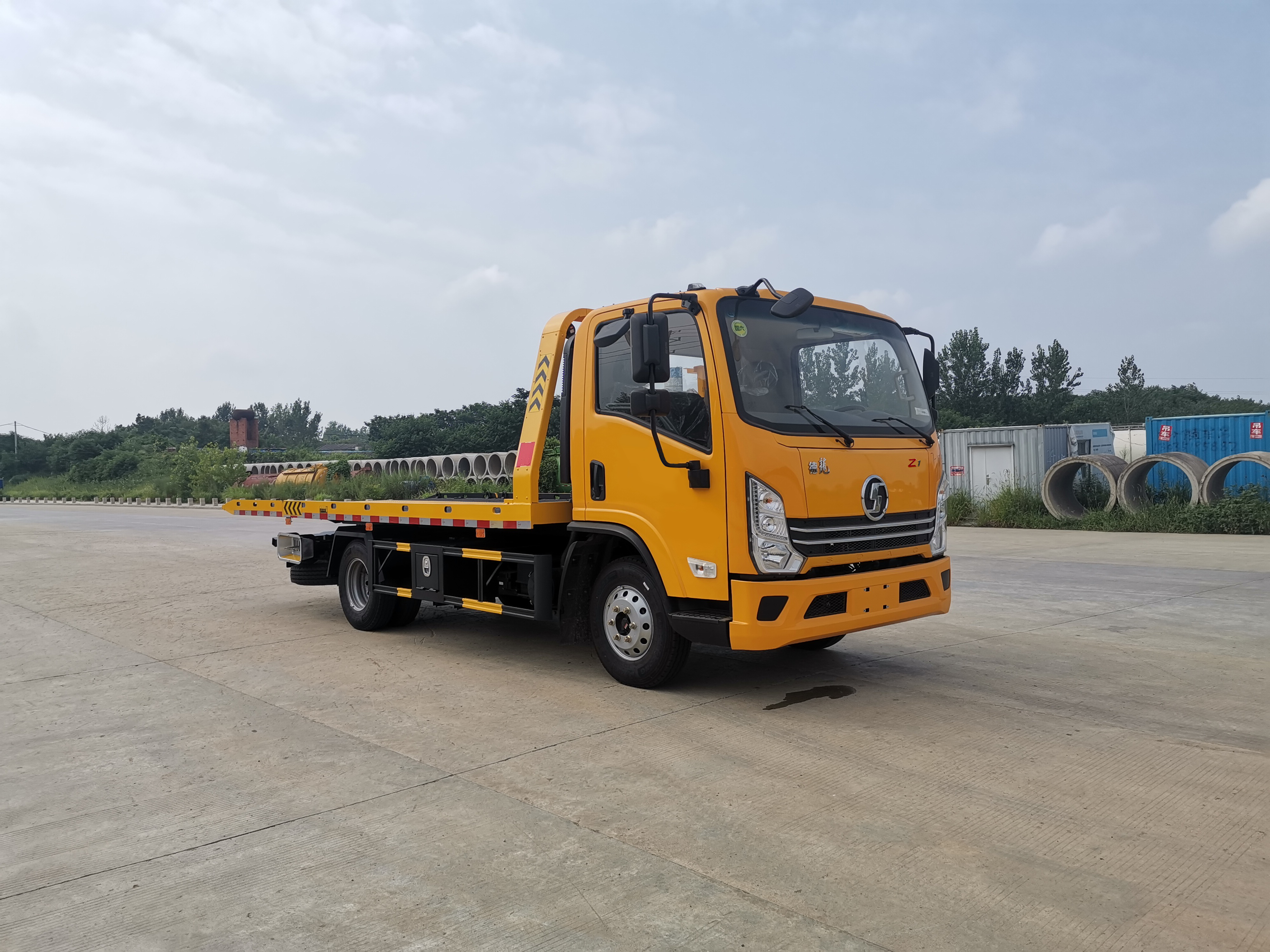 陜汽濰柴Z1 3600mm軸距藍牌清障車