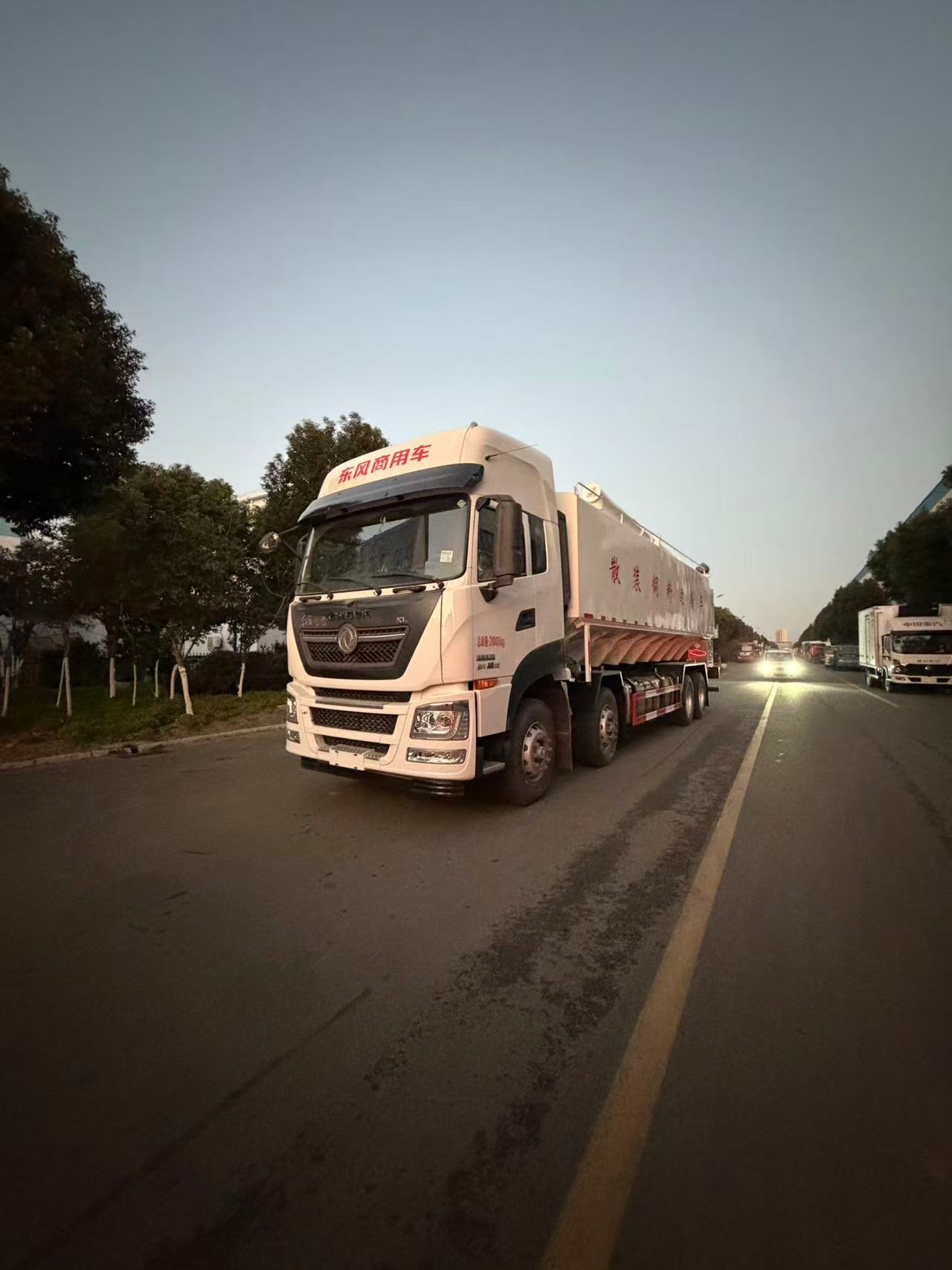  東風天龍前四后八國六散裝飼料車